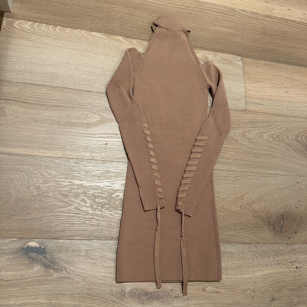 Dundas x Revolve cold shoulder knit mini dress - Picture 2 of 10